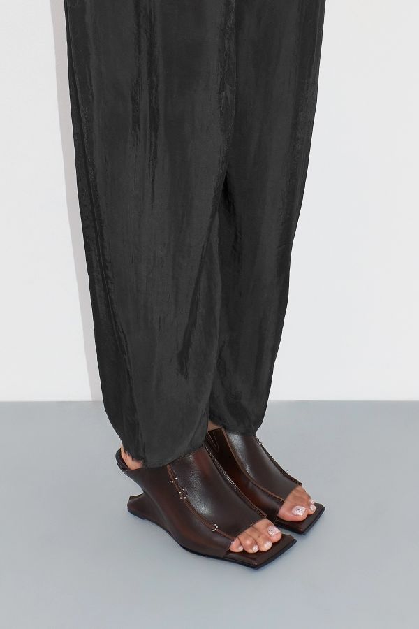 miista Dalila Sandals Brown Brushed Leather