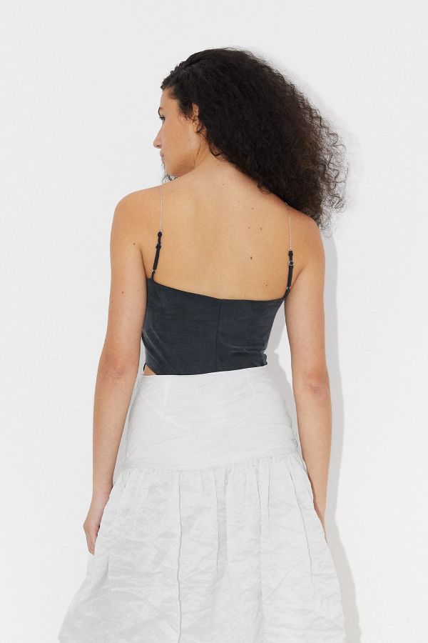 Miista Darina Top Washed Black Cupro