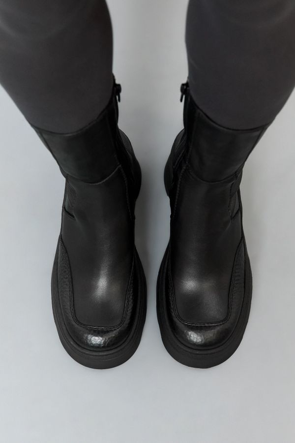 Miista Deandra Boots Black Stretch Grain Leather