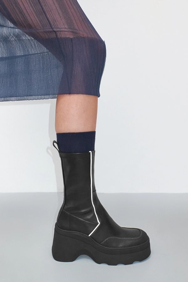 Miista Deandra Boots Black Stretch Leather