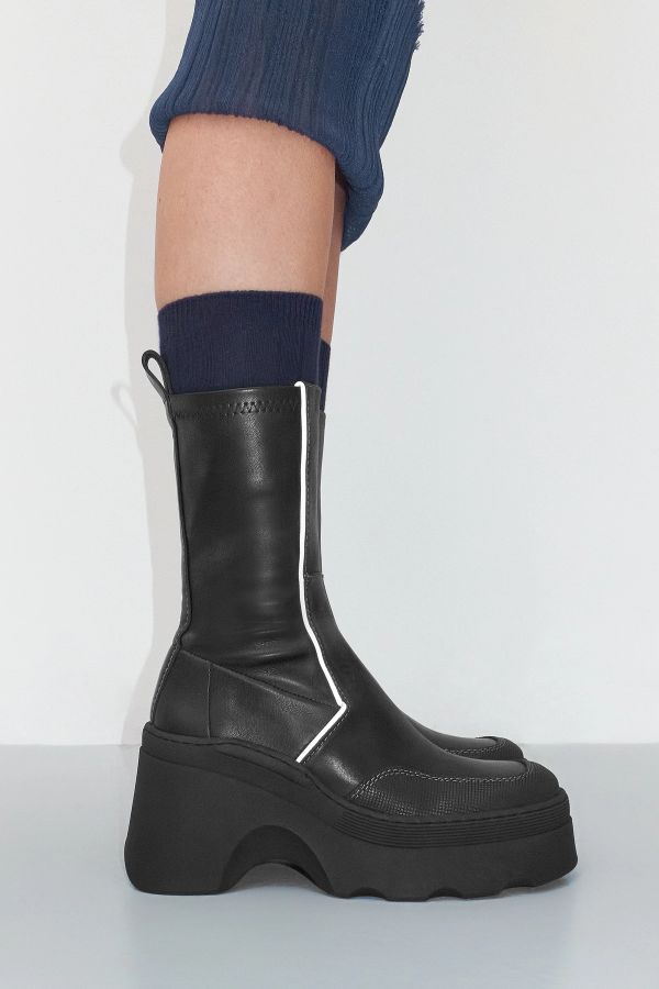 Miista Deandra Boots Black Stretch Leather