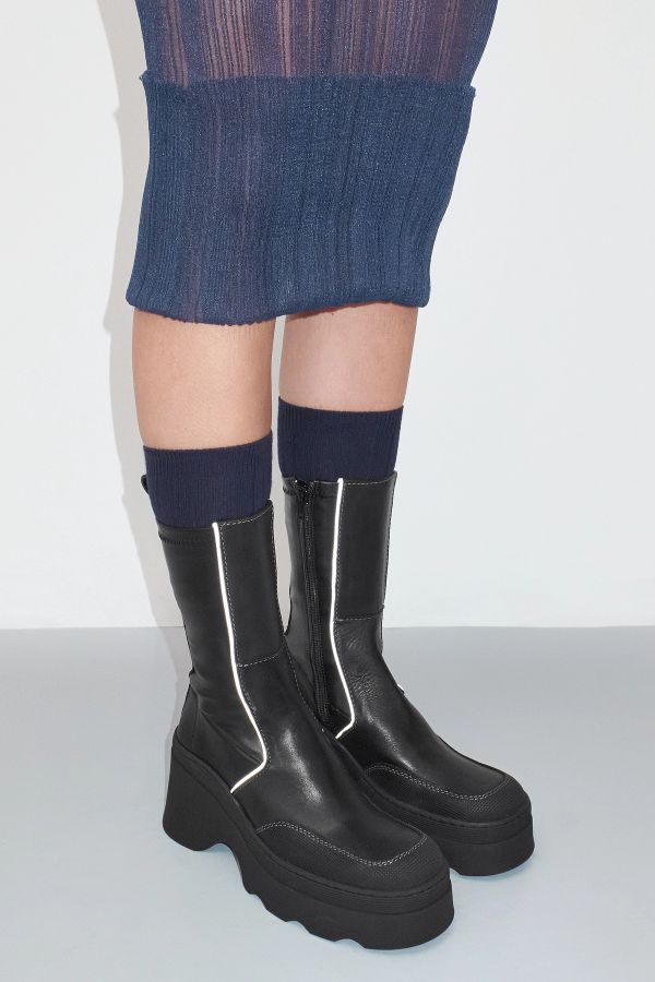 miista Deandra Boots Black Stretch Leather