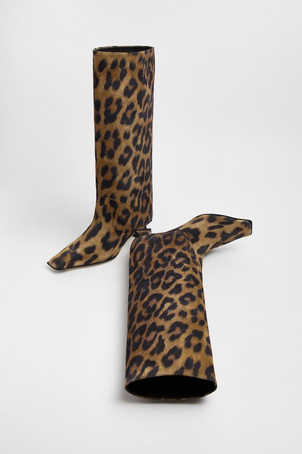 Miista Effie Boots Animal Print Suede