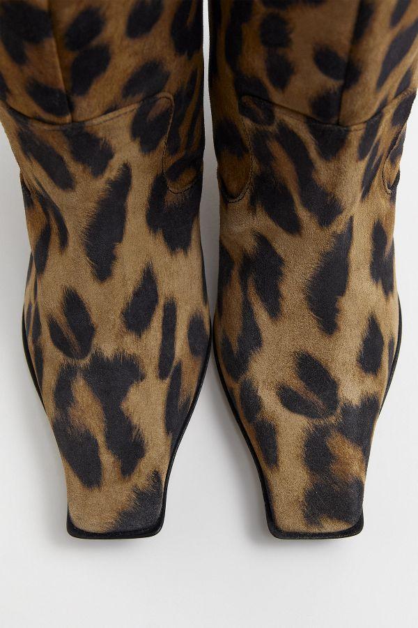 Miista Effie Boots Animal Print Suede