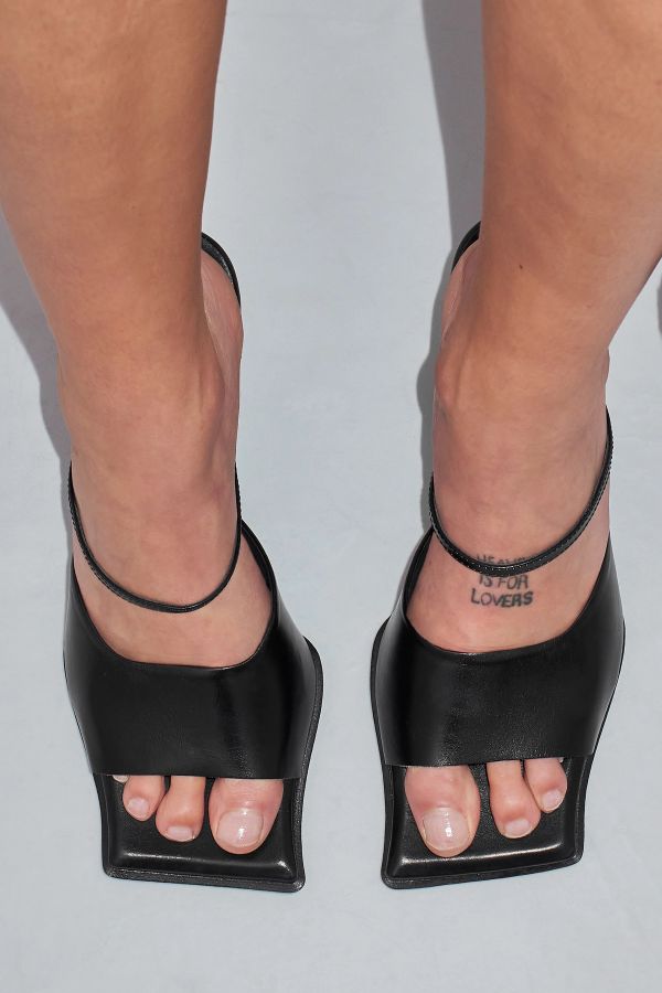 Miista Egle Sandals Dark Black Leather