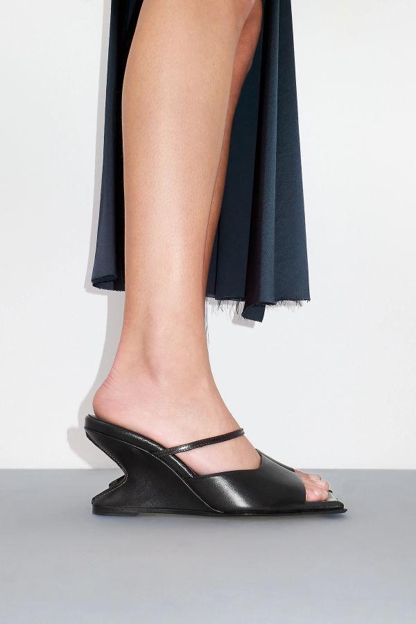 Miista Egle Sandals Dark Black Leather