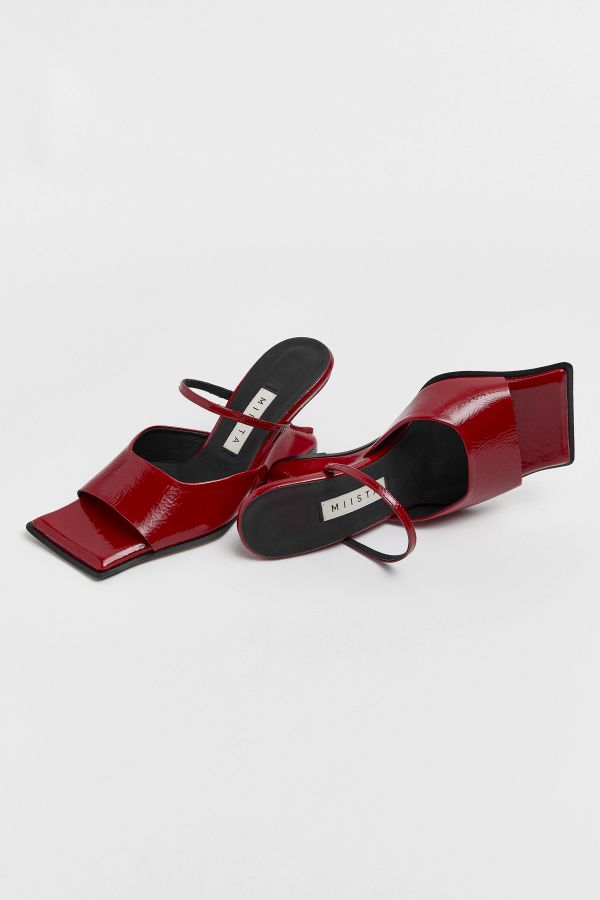 Miista Egle Sandals Dark Red Patent Leather