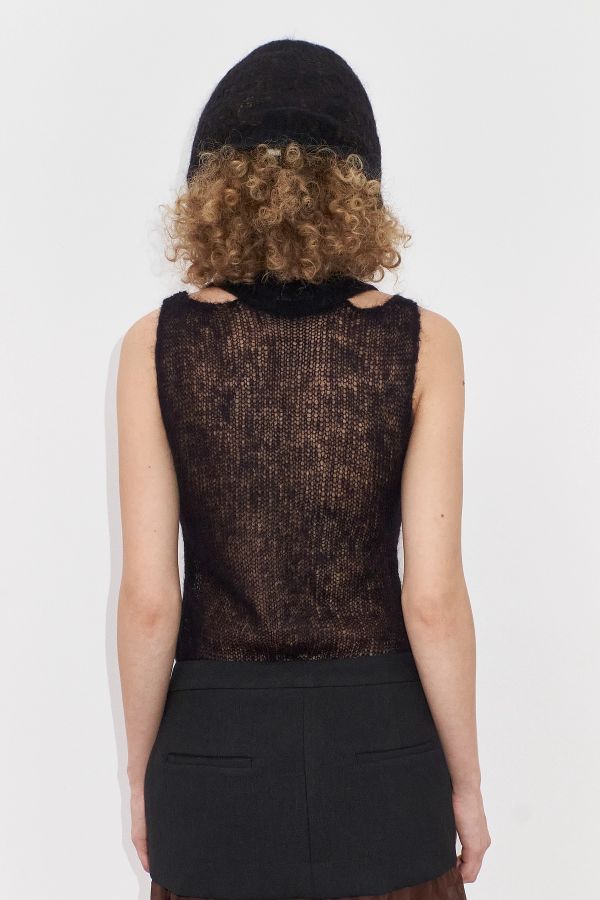 Miista Eir Balaclava Black Mohair Blend