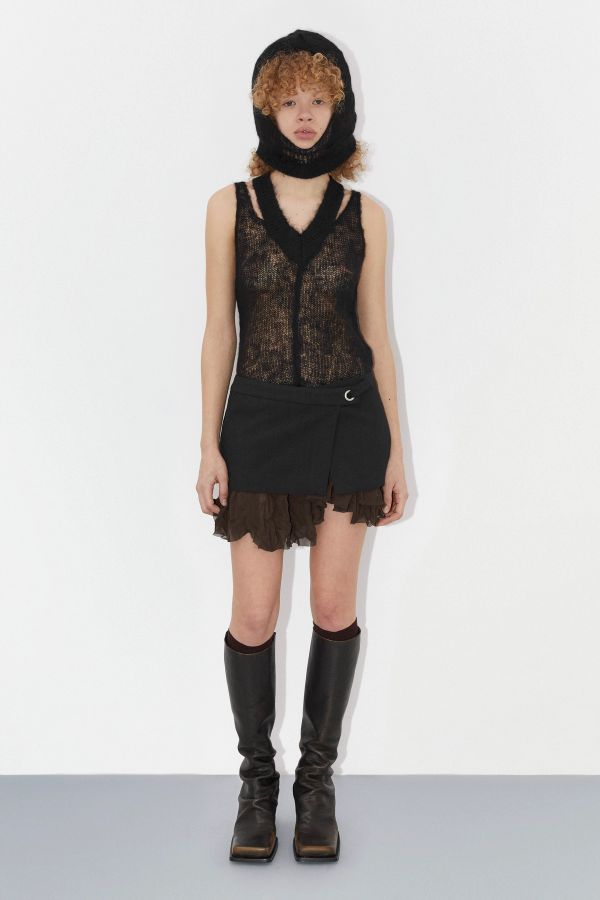 Miista Eir Balaclava Black Mohair Blend