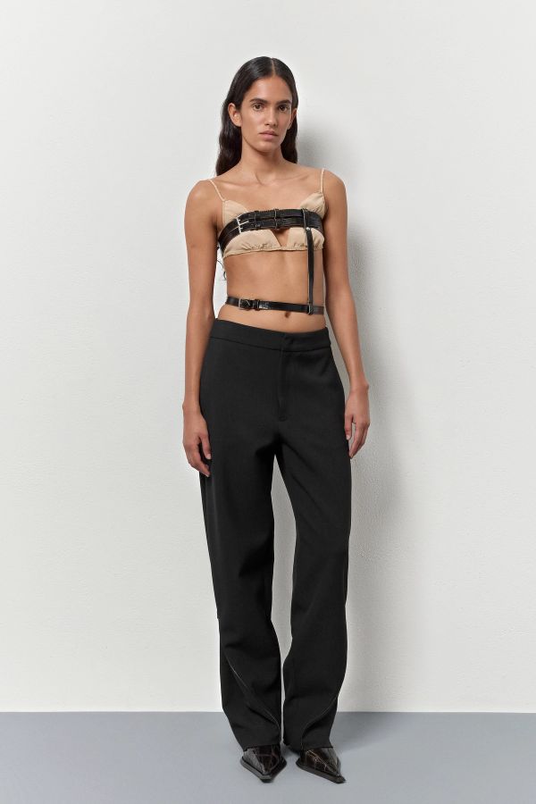 miista Ekatherini Trousers Black Double Zip