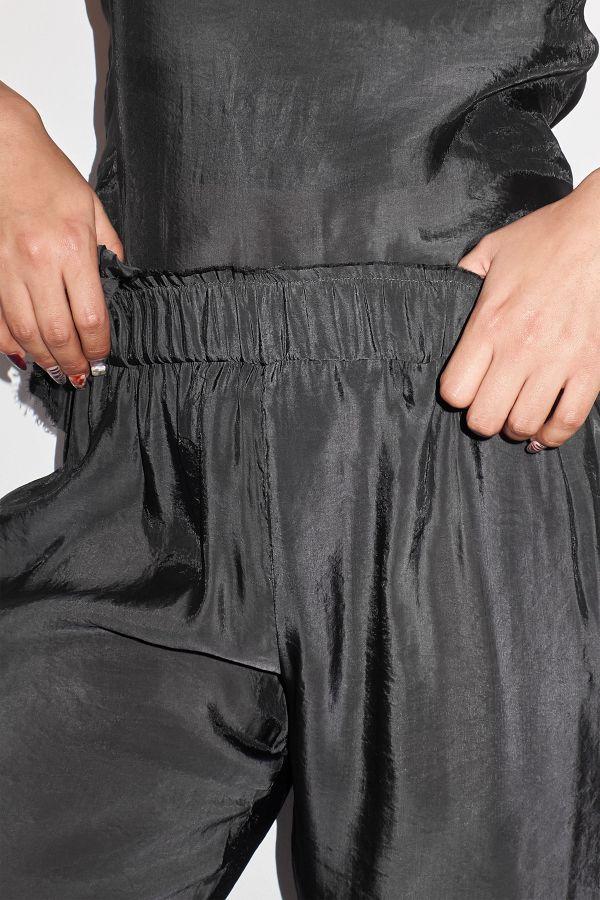 Miista Eriu Trousers Washed Black Raw Hem