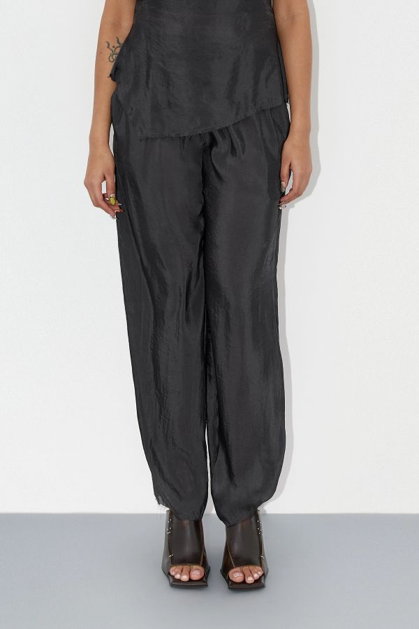 Miista Eriu Trousers Washed Black Raw Hem