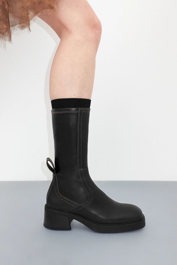 Miista Fabi Boots Black Stretch Leather