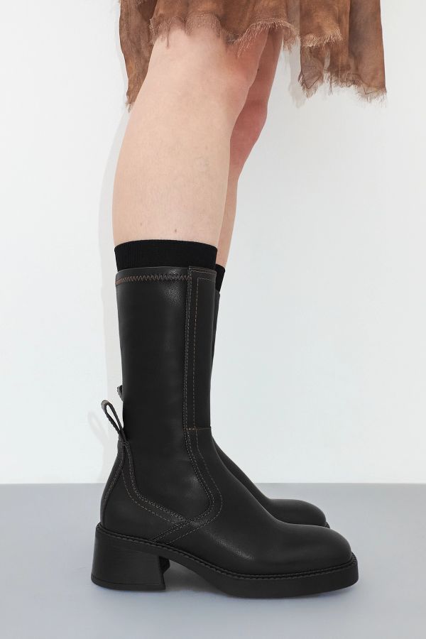 Miista Fabi Boots Black Stretch Leather