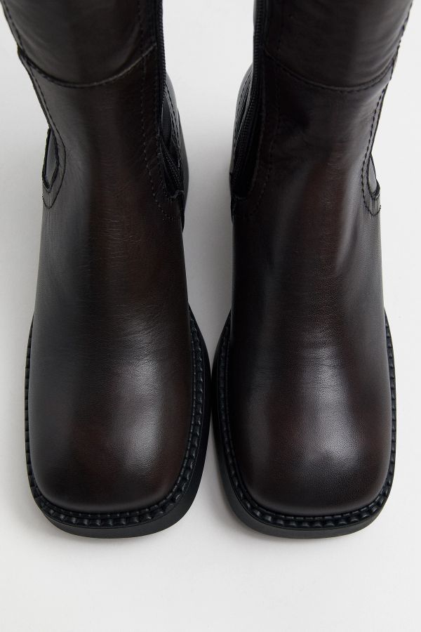 Miista Fabi Boots Brown Bicolour Stretch Leather