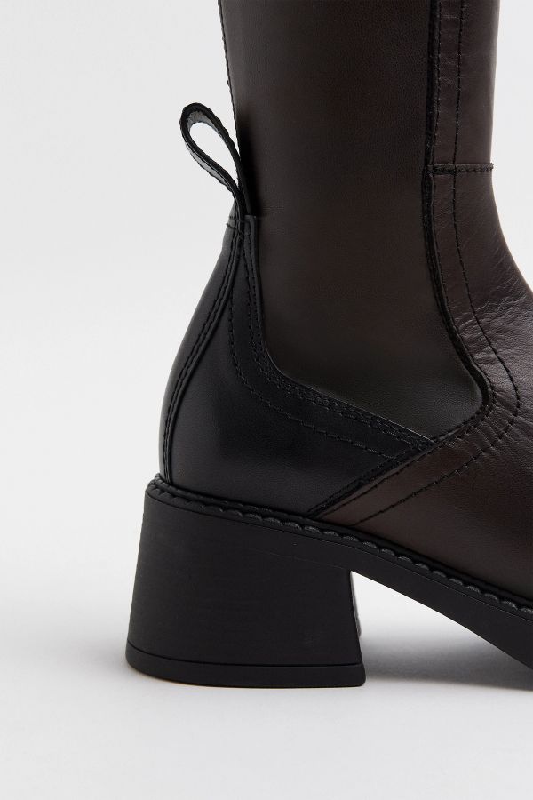 Miista Fabi Boots Brown Bicolour Stretch Leather