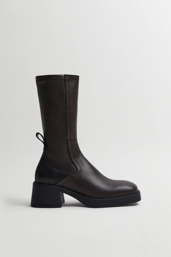miista Fabi Boots Brown Bicolour Stretch Leather