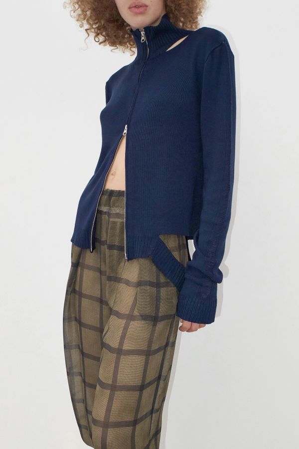 Miista Fauna Cardigan Navy Viscose