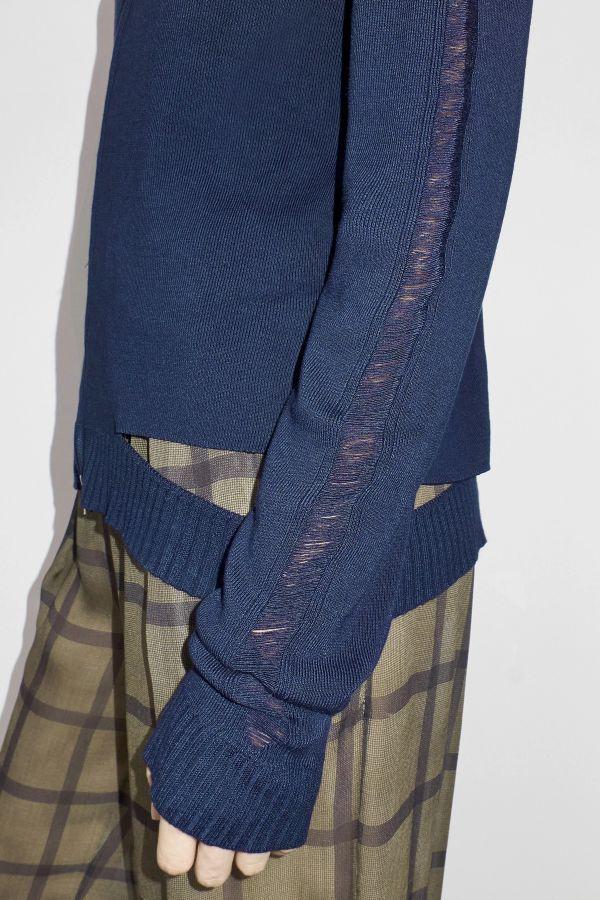 Miista Fauna Cardigan Navy Viscose