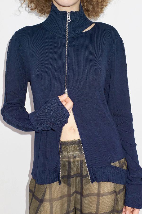 miista Fauna Cardigan Navy Viscose