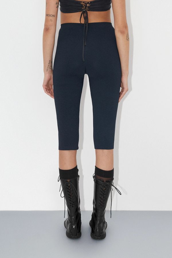 Miista Felicia Trousers Navy Lace Knit