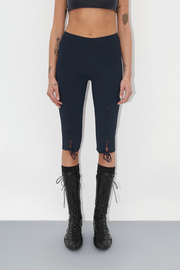 miista Felicia Trousers Navy Lace Knit