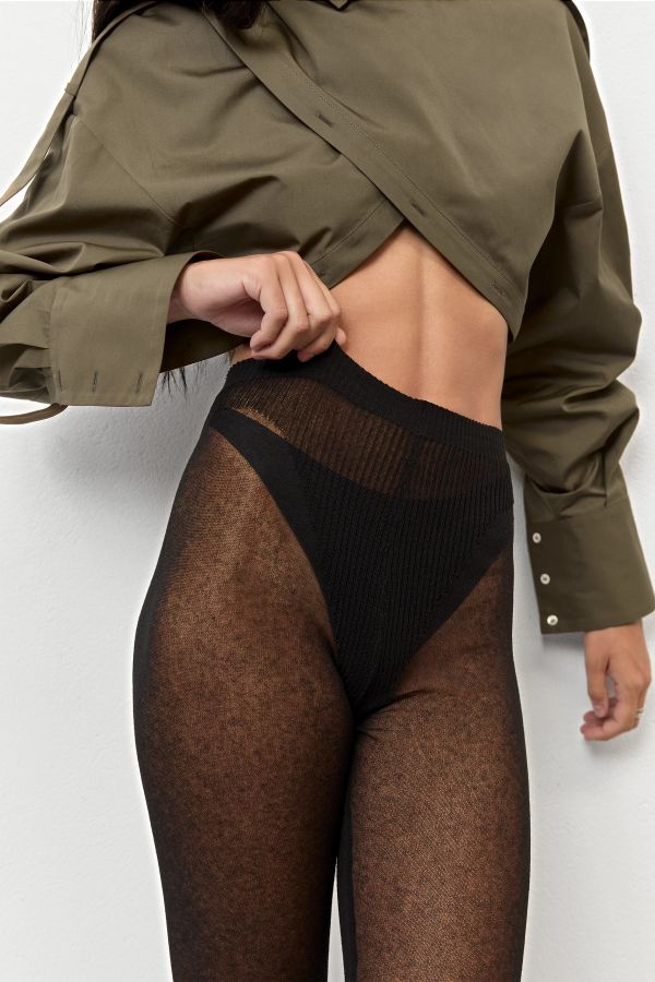 Miista Fritza Trousers Black Sheer Organic Cotton