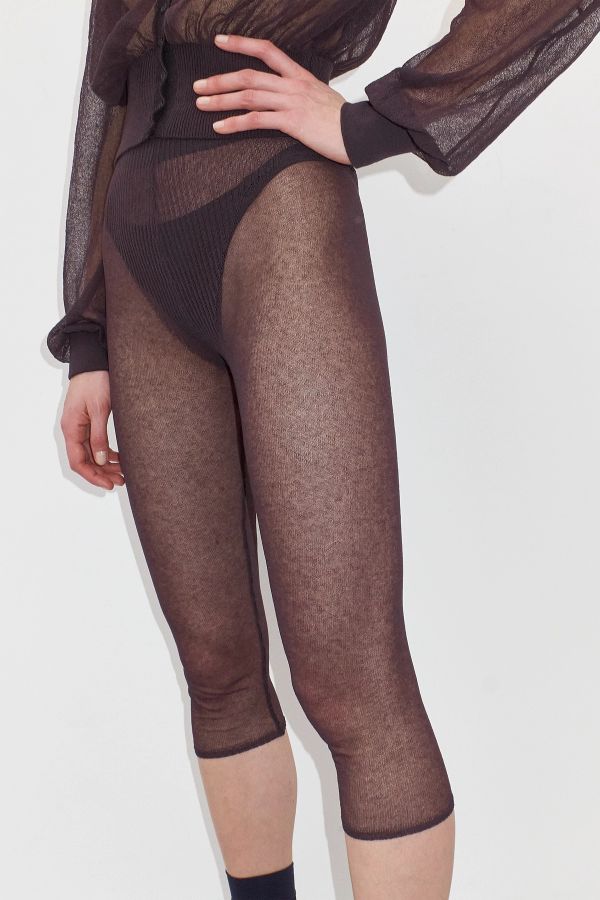 Miista Fritza Trousers Brown Sheer Organic Cotton