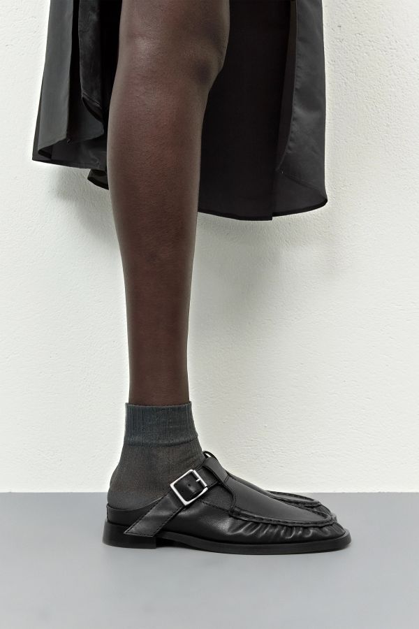 Miista Gianna Mules Black Leather