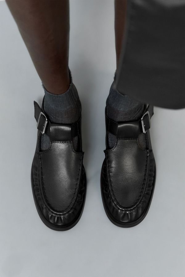 Miista Gianna Mules Black Leather