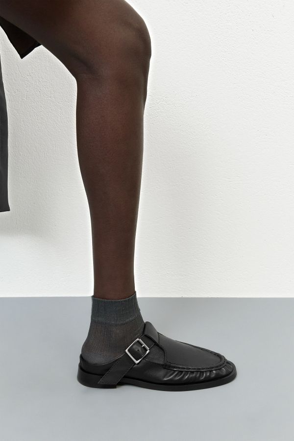 Miista Gianna Mules Black Leather