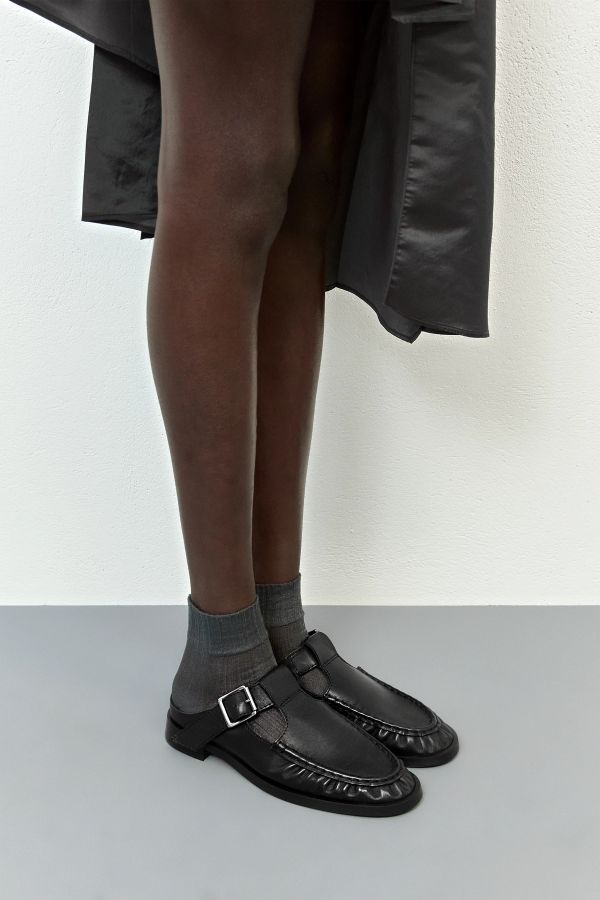 miista Gianna Mules Black Leather