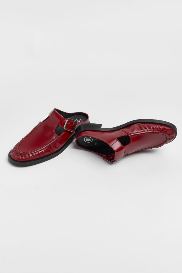 Miista Gianna Mules Dark Red Leather