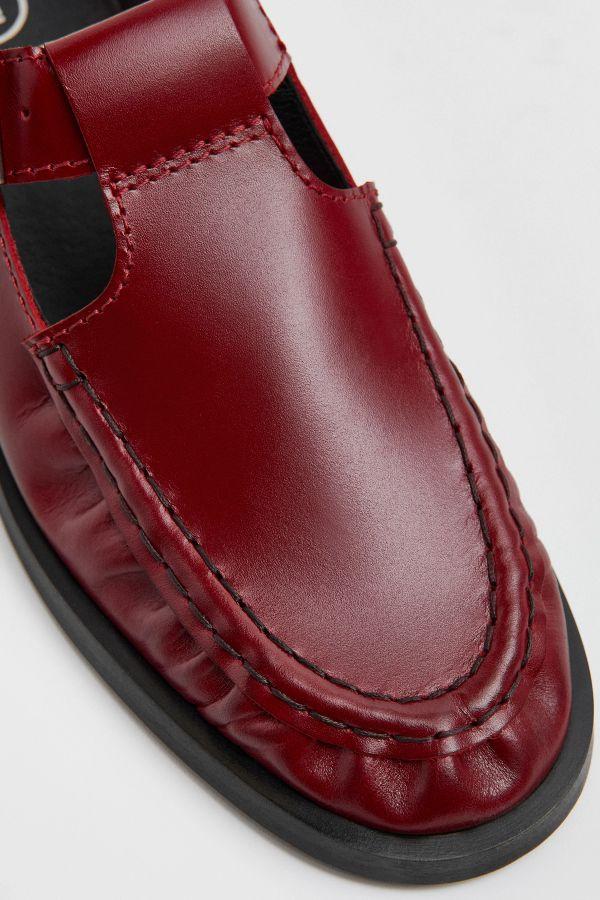Miista Gianna Mules Dark Red Leather