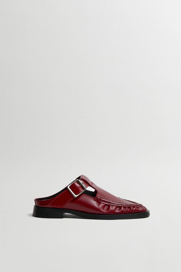 miista Gianna Mules Dark Red Leather