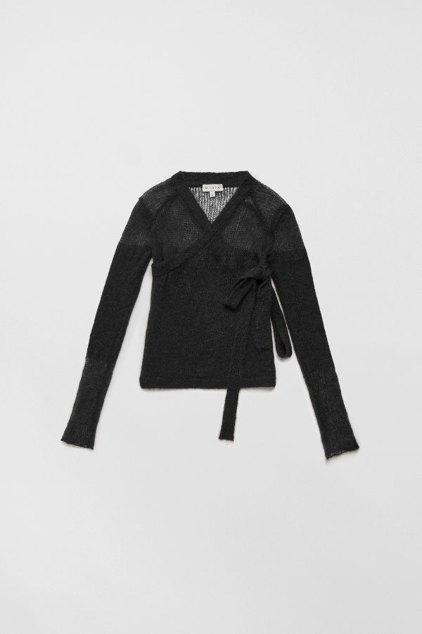 miista Helen Cardigan Black Mohair