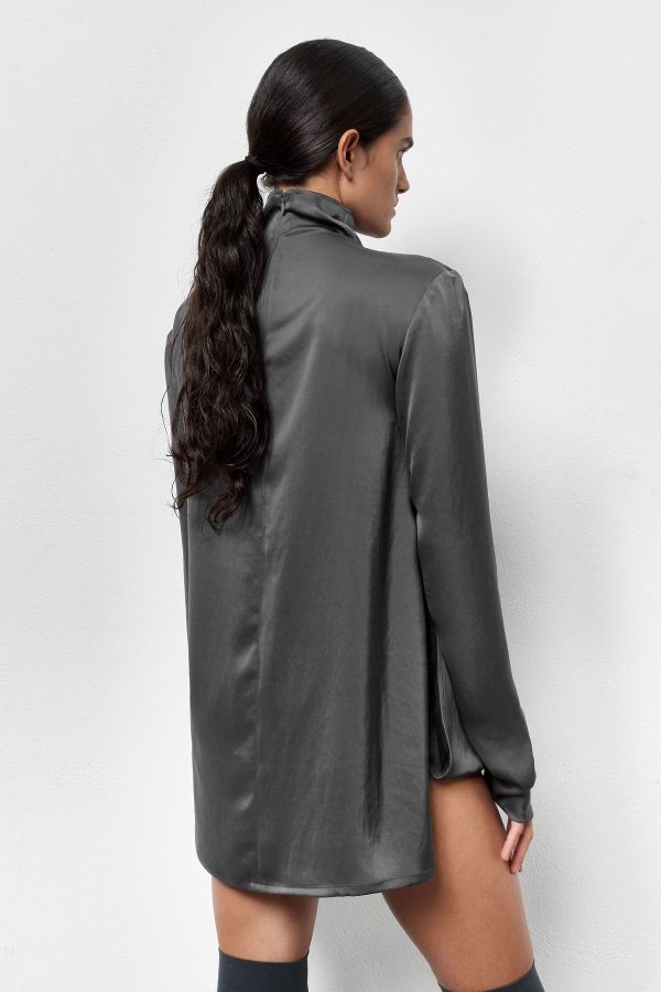 Miista Helia Top Mulifunctional Grey Satin