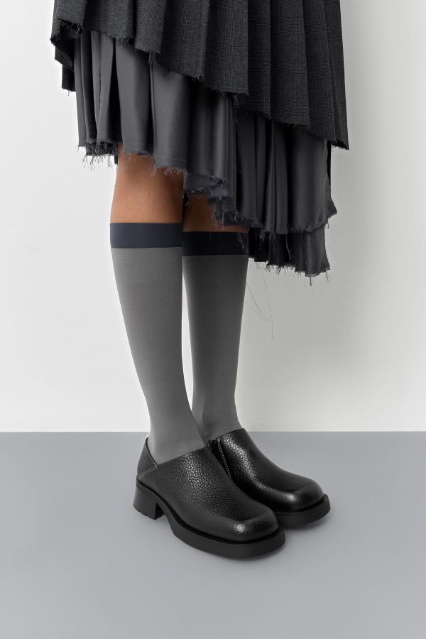 miista Herta Brogues Black Grainy Leather