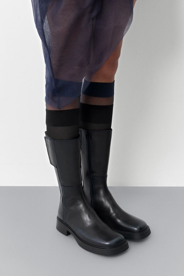 miista Idoya Boots Black Navy Brush Off Leather