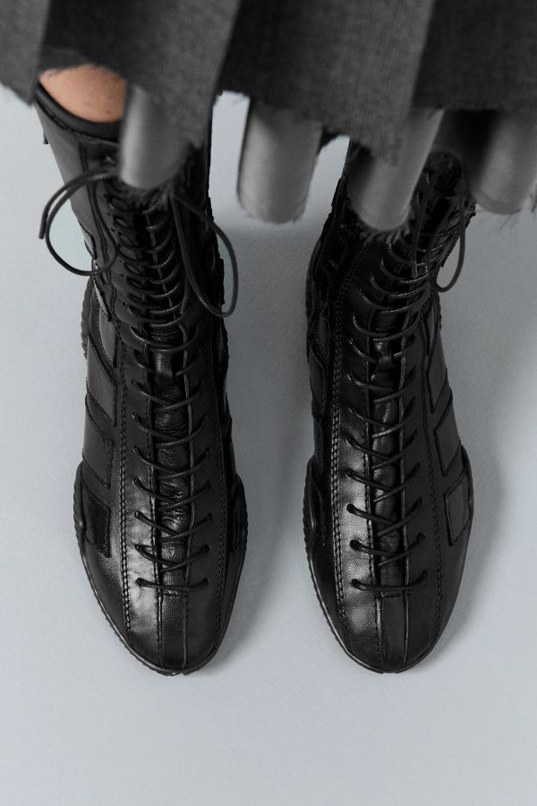 Miista Imogen Boots Black Leather Lace