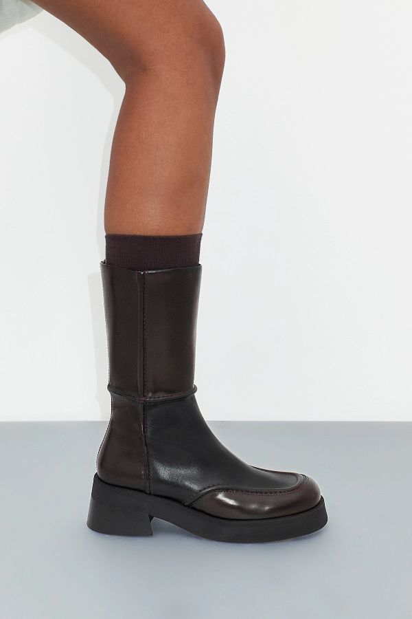 Miista Inne Boots Brown Brush Off Leather