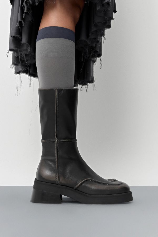 Miista Inne Boots Grey Brush Off Leather
