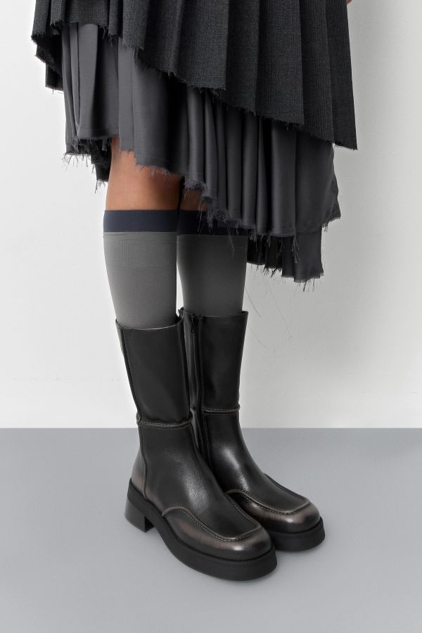 miista Inne Boots Grey Brush Off Leather