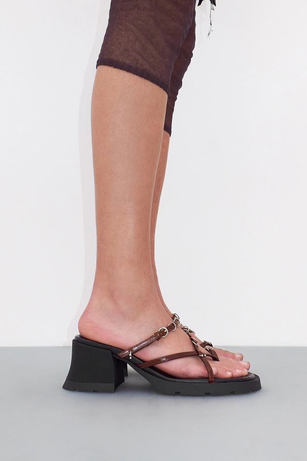 Miista Jaslene Sandals Brown Pierced Leather