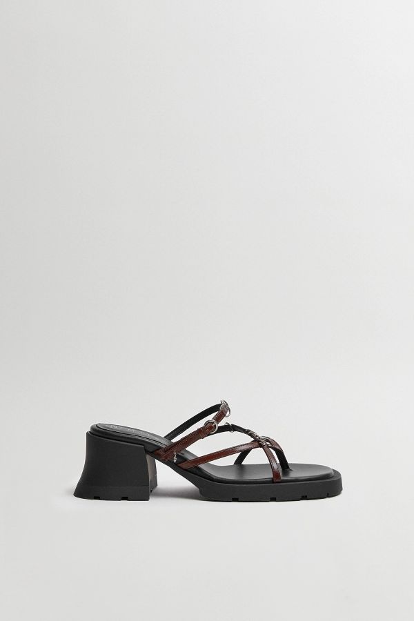 Miista Jaslene Sandals Brown Pierced Leather