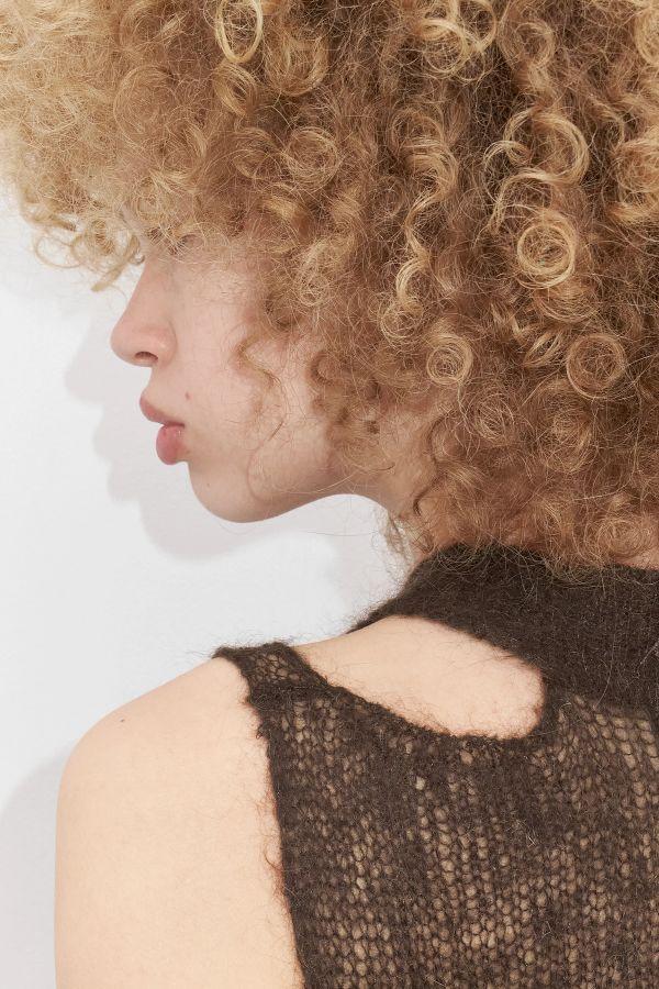 Miista Julyetah Top Brown Mohair Blend