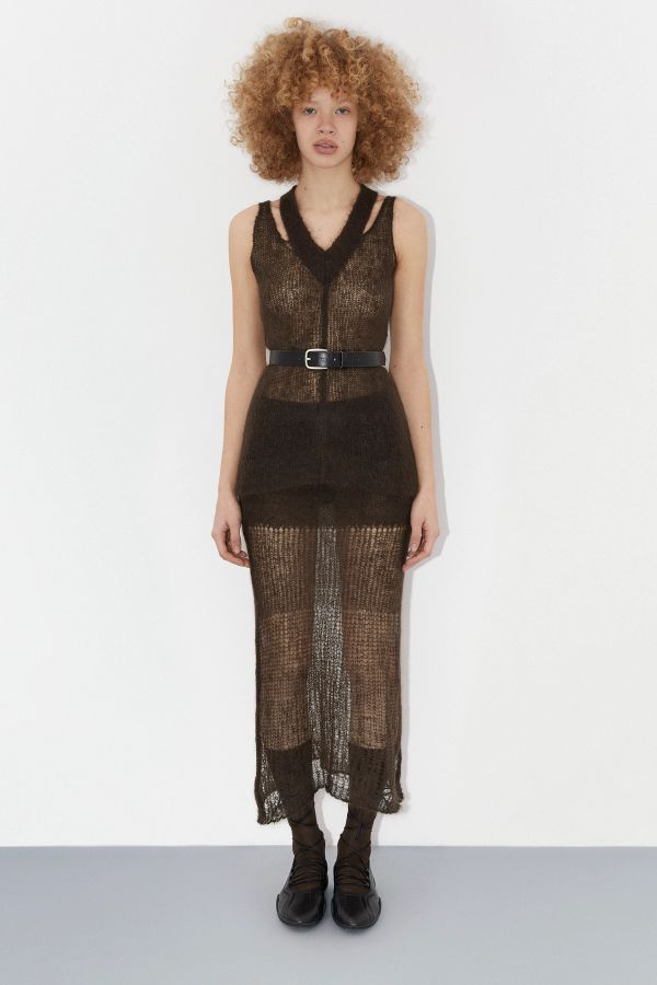 Miista Julyetah Top Brown Mohair Blend