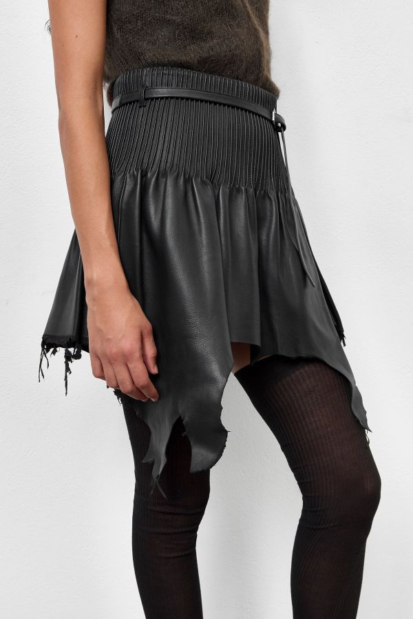 Miista Kalika Skirt Black Nappa Leather