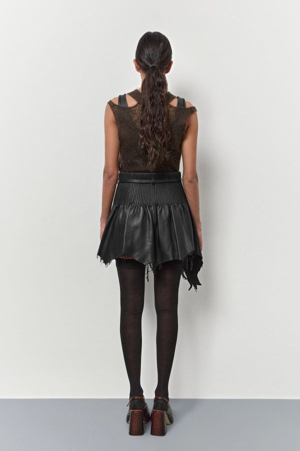 Miista Kalika Skirt Black Nappa Leather