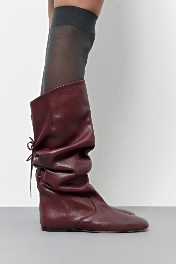 miista Karola Boots Burgundy Soft Nappa Leather